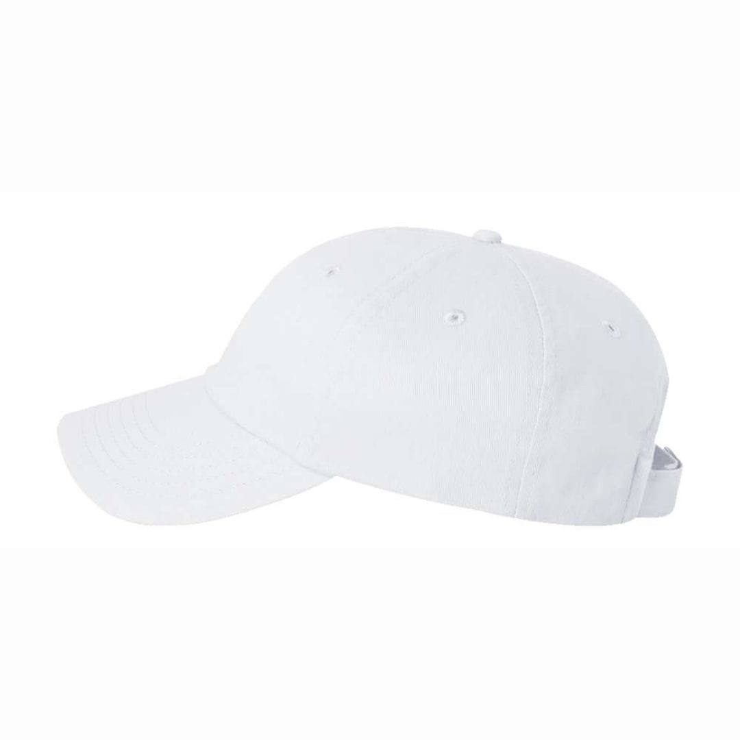 White baseball cap on a white background