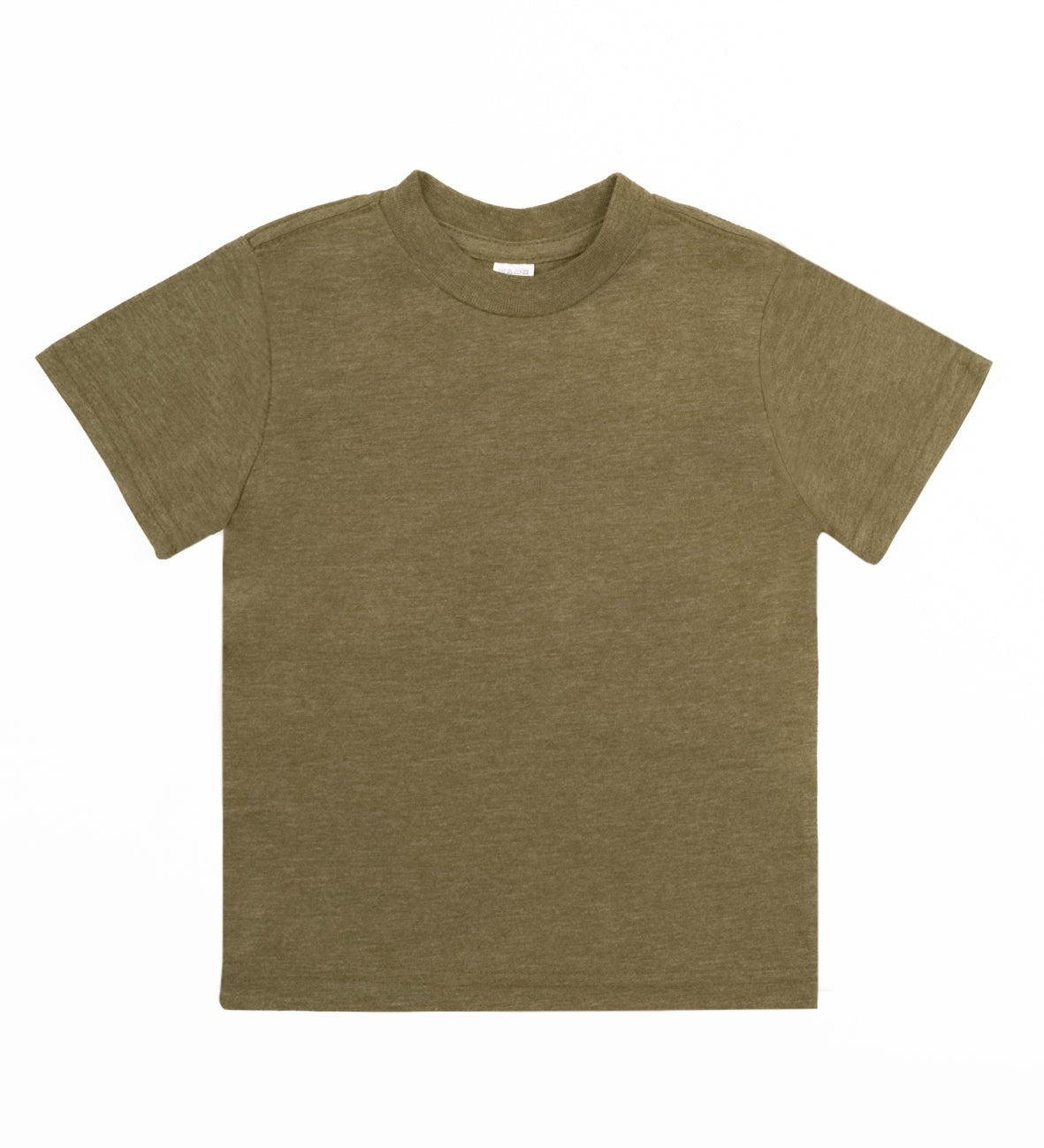 Plain green t-shirt on a white background