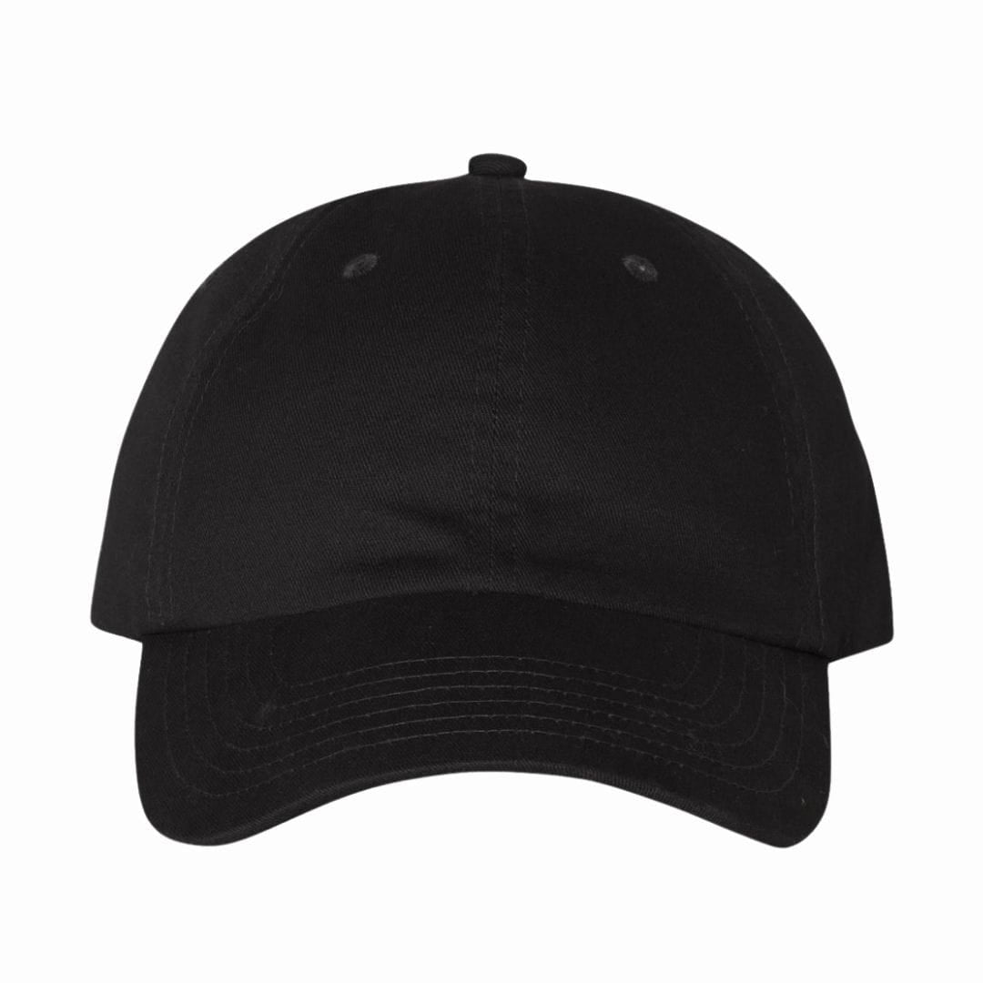 Black baseball cap on a white background