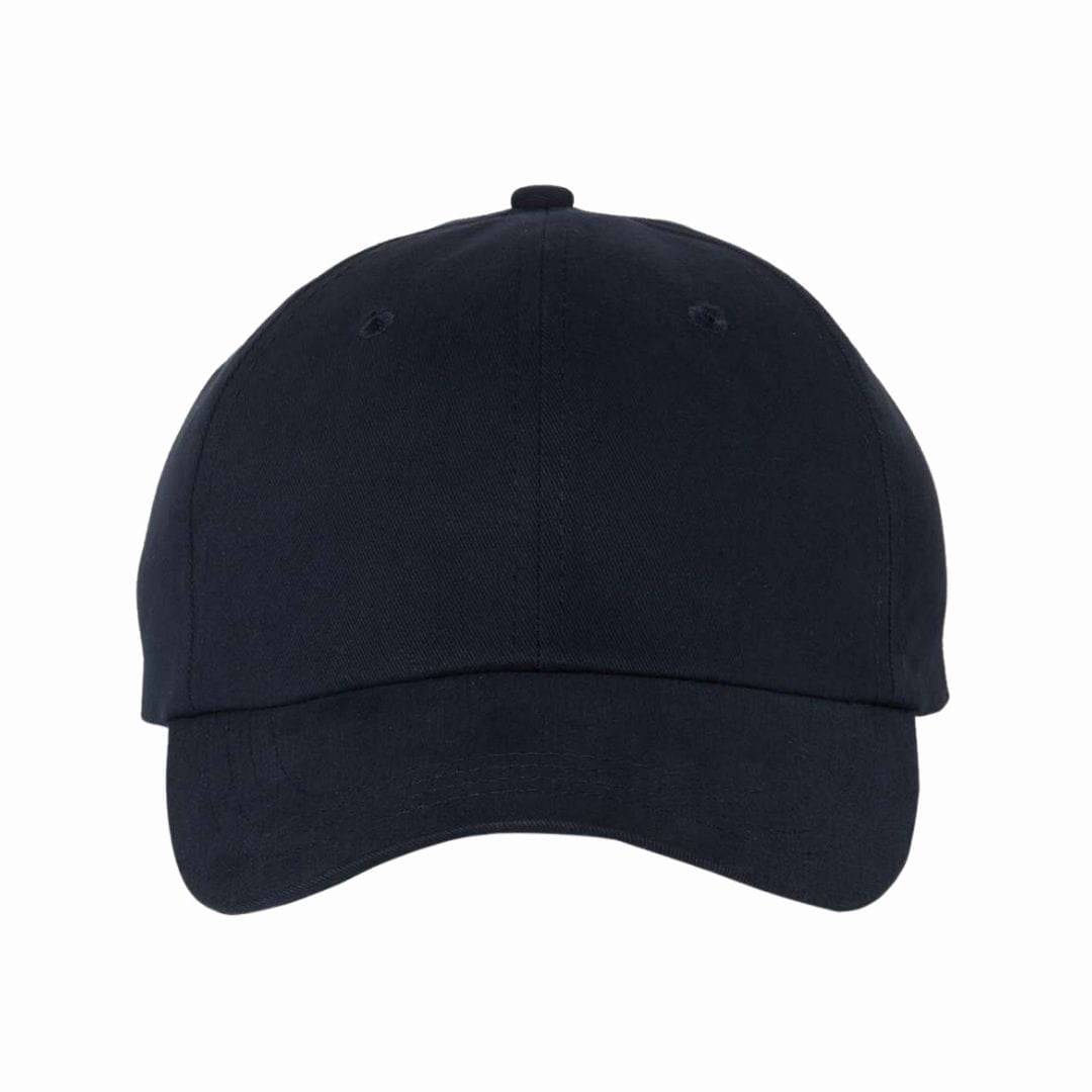 Black baseball cap on a white background
