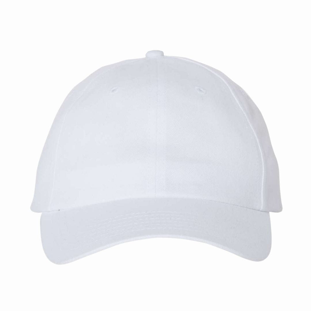White baseball cap on a white background