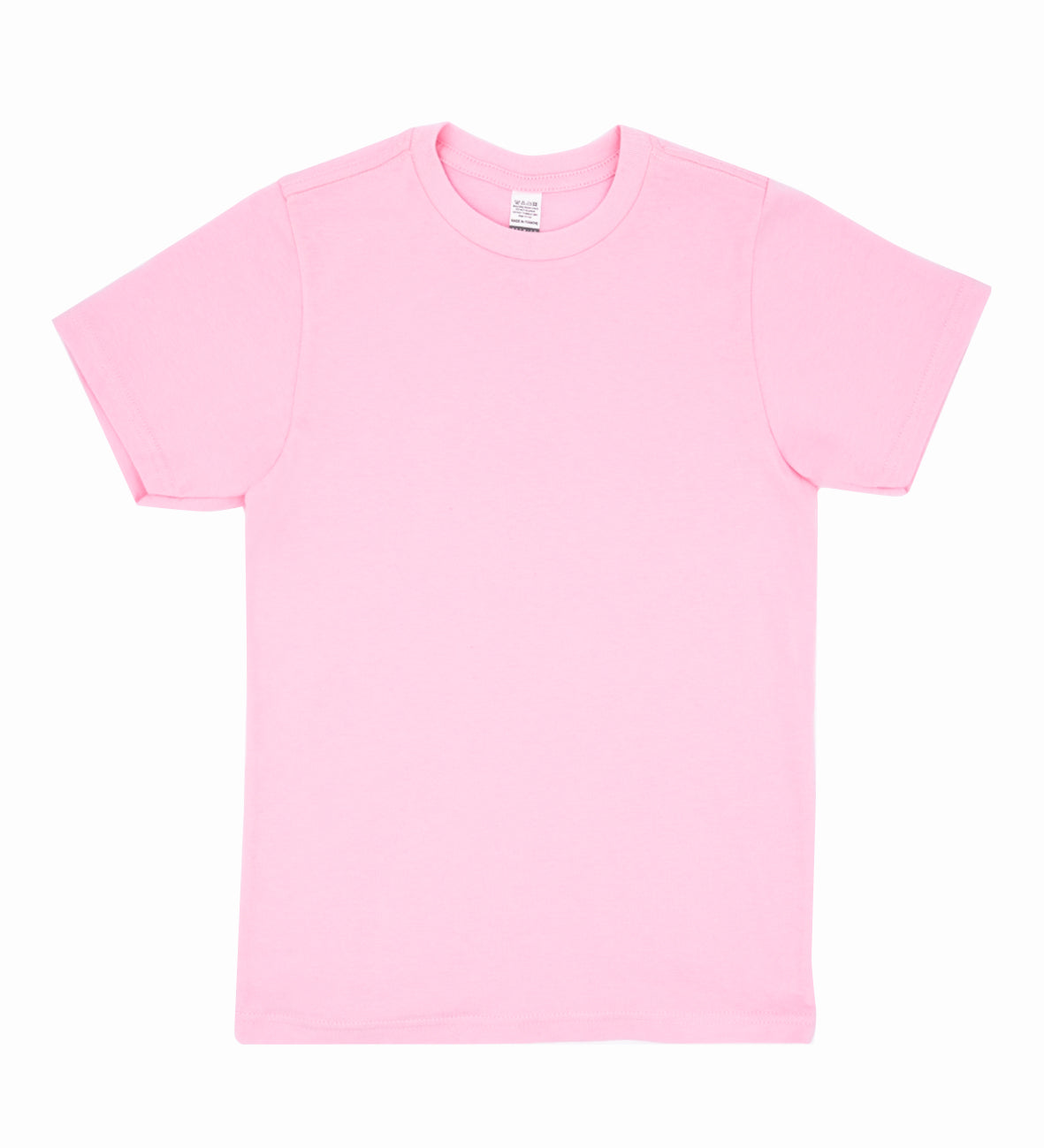 Pink t-shirt on a white background