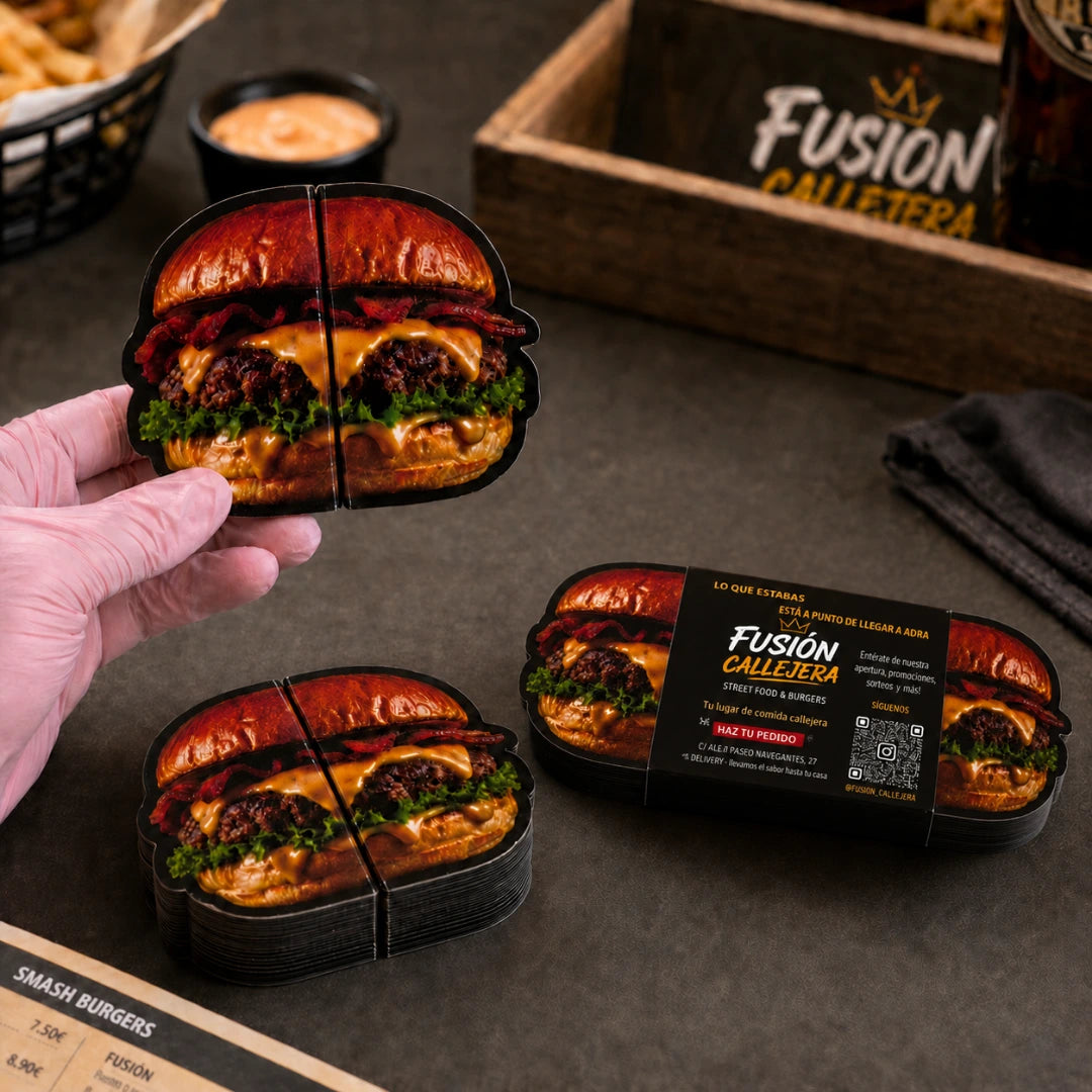 Custom 3D Pop-Up Business Cards | Viral Die-Cut Foldable Shape Cards